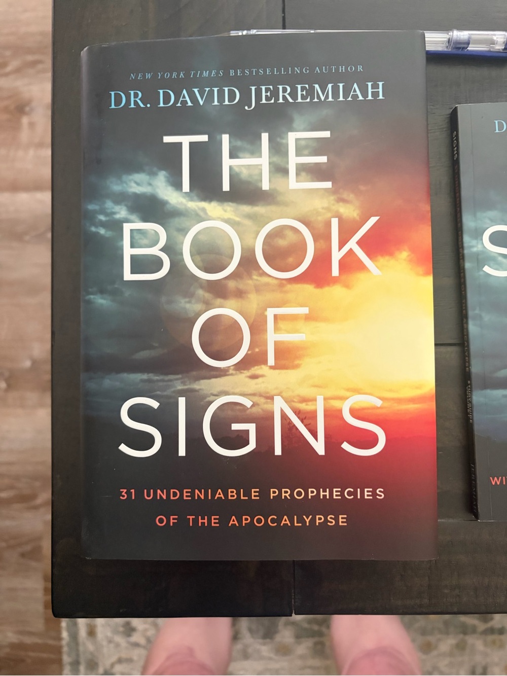 Dr. David Jeremiah — The Book of Signs Hardcover in Sunset Orange and Blue new